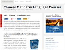 Tablet Screenshot of chinesemandarincourses.com